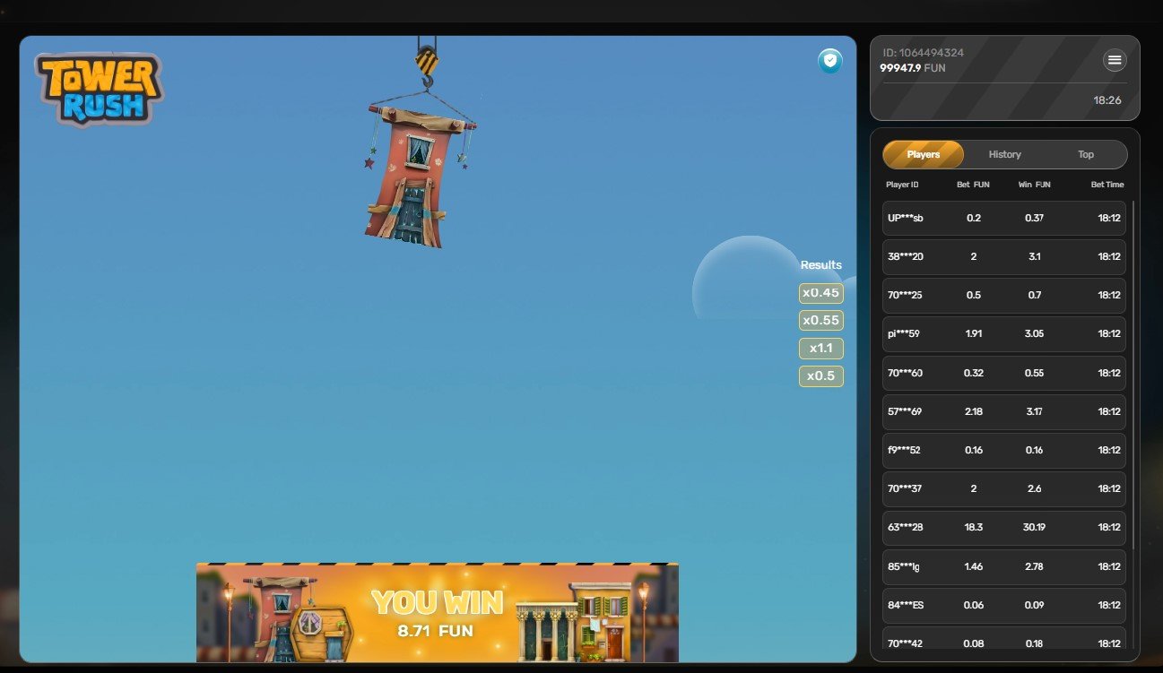 Tower Rush Session Logic